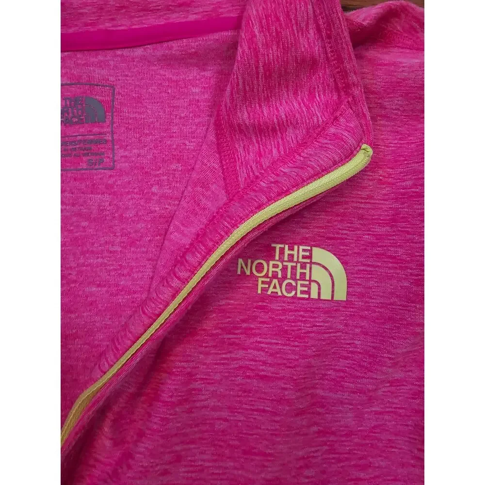 The North Face Women’s 1/4 Zip Pullover Pink Long Sleeve Athletic Top Size Small